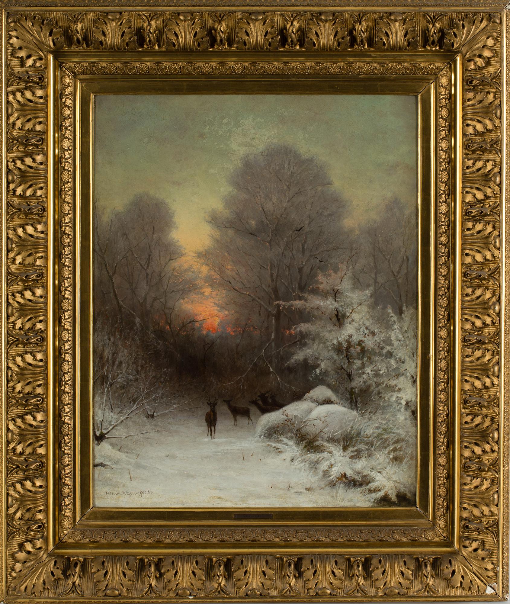 HENDRIK ALBERTUS KLEIJN, Olja på duk, signerad och daterad -86.