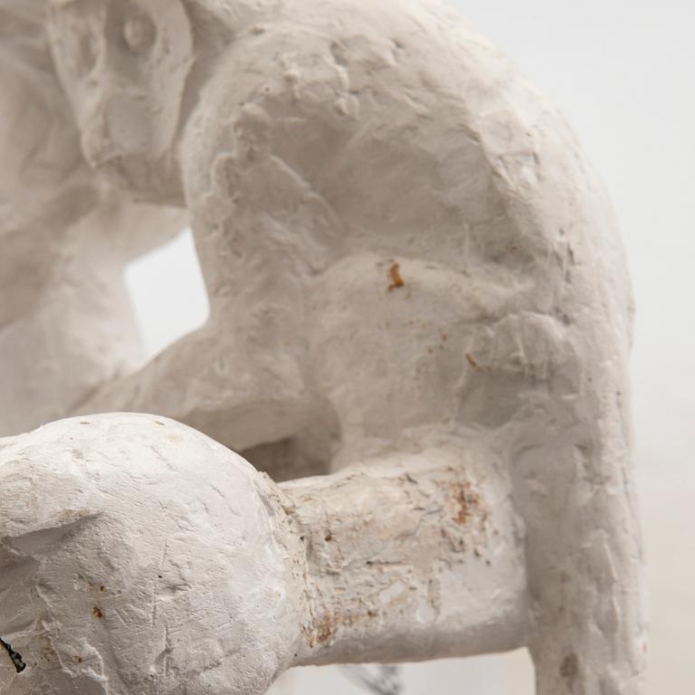 Stig Blomberg, skulptur signerad gips.