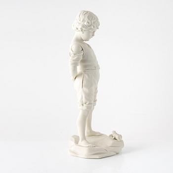 Figurin, "Gosse med groda", Gustafsberg, 1904.