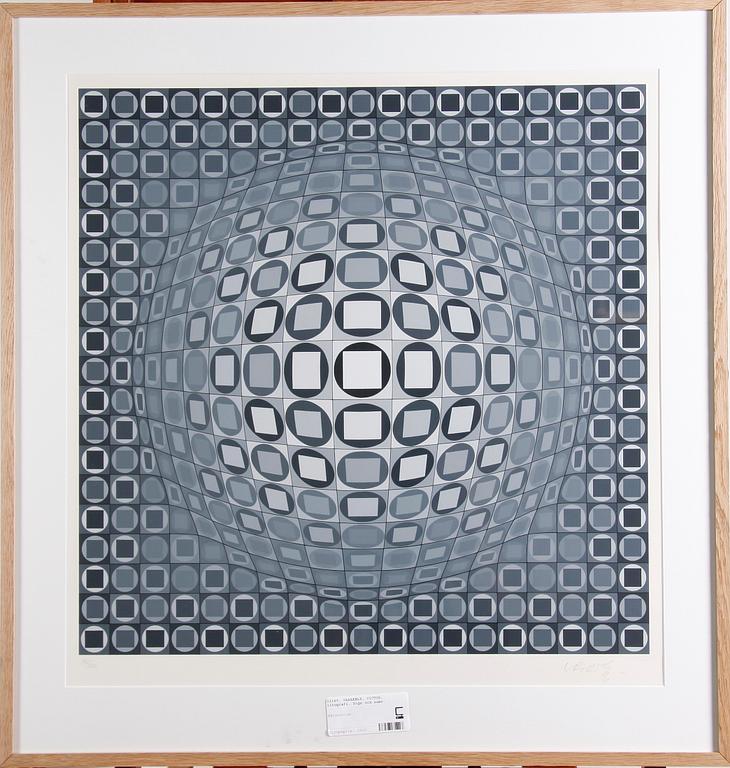 VASARELY, VICTOR, litografi. Sign och numr.
