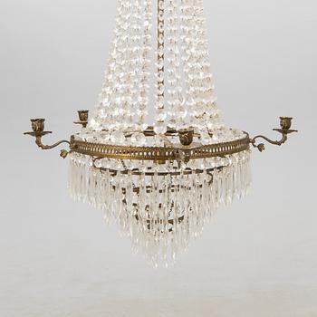 Chandelier in Gustavian style, first half of the 20th century.