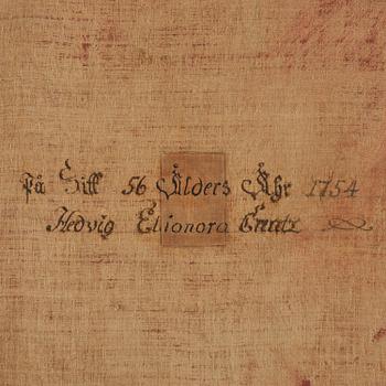 Johan Stålbom, attributed to, "Hedvig Eleonora Creutz" (née Natt och Dag) (1698-1777).