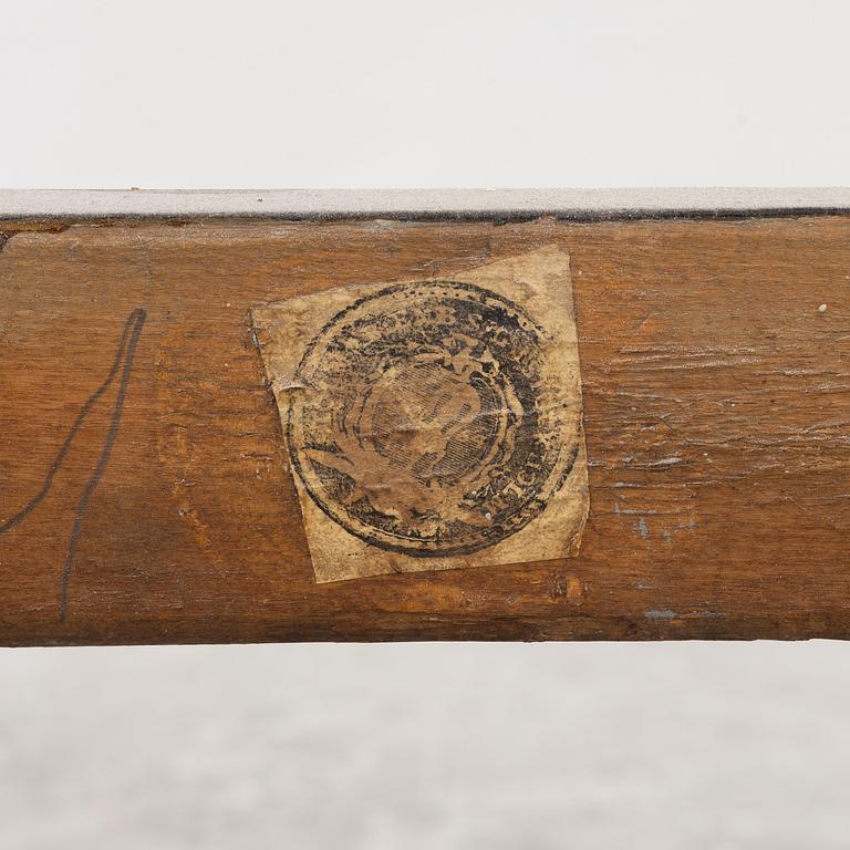 Stolar, ett par, Stockholmsarbeten, av Johan Hammarström, (mästare i Stockholm 1794-1812).sent 1700-tal, Gustavianska.