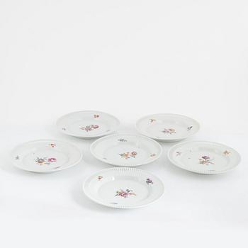 Plates, 10 pcs, porcelain, KPM Berlin, Germany, 19th century.