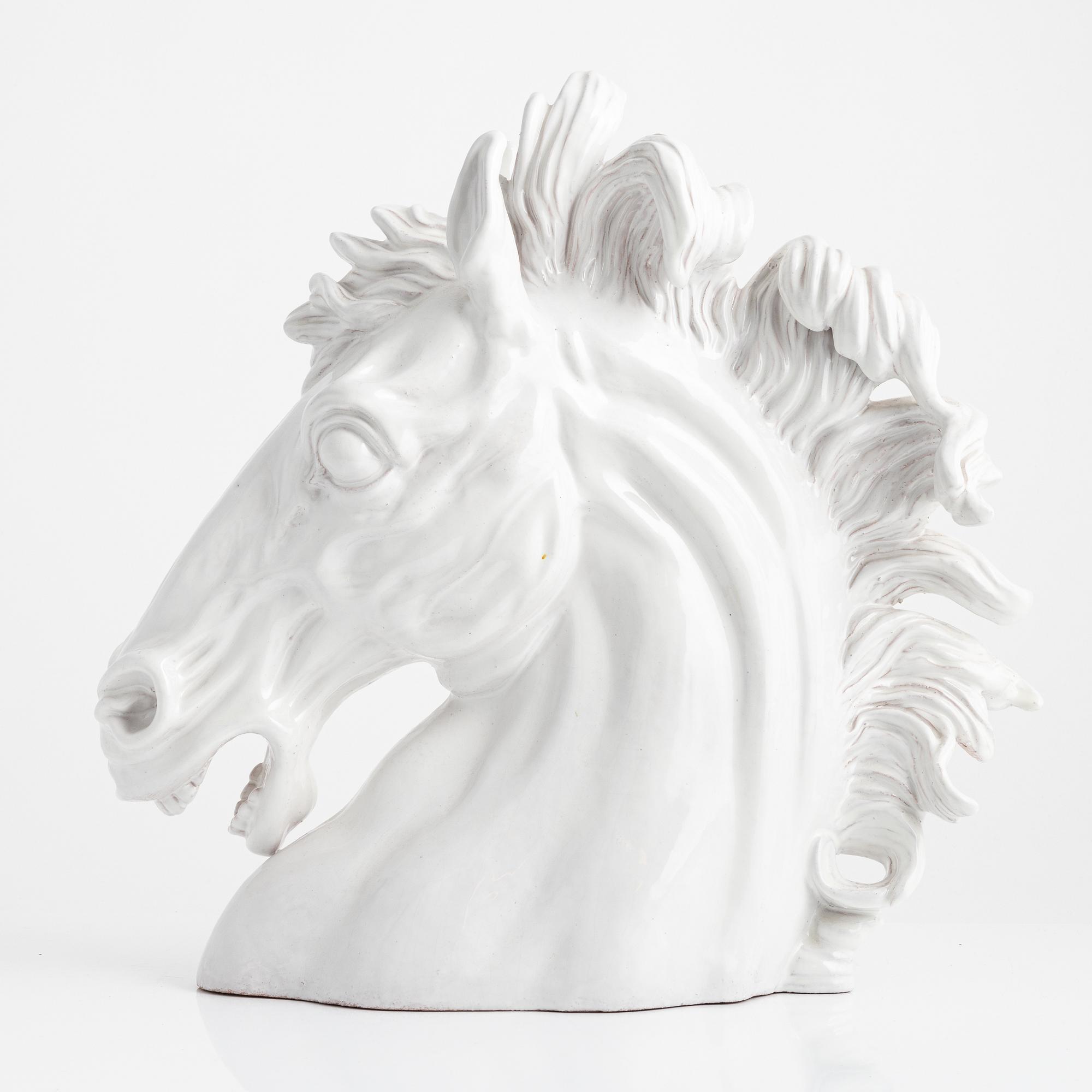 A ceramic figurine of a horse, Italy, later part of the 20th Century.
