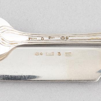 A Swedish Silver Cutlery, model 'Munvig', mark of K Anderson, Stockholm 1915 (120 pieces).