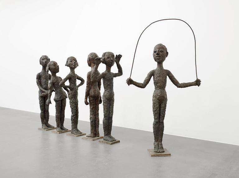 Lena Cronqvist, Group of six sculptures by Lena Cronqvist, executed in 1998.