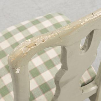 Stolar, ett par, senbarock/rokoko, 1700-talets första hälft.