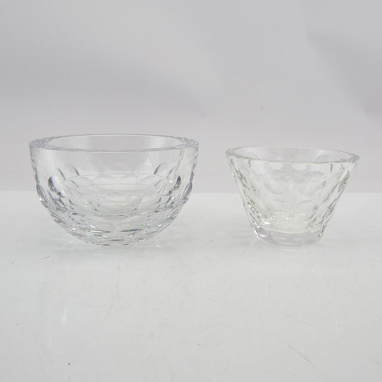 Jan Johansson, 3 signed bowls, Orrefors.