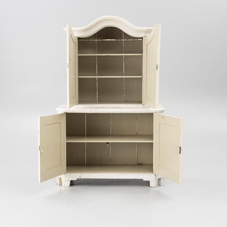 A Swedish rococo cabinet, later part 18th century.