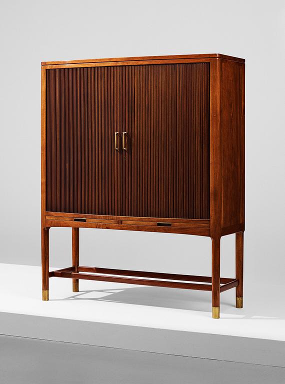 HANS J WEGNER, a bar cabinet executed by cabinetmaker Axel I Sørensen, for the Mayor's office, Aarhus City Hall,  1941.