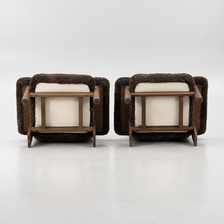 Anderssen & Voll, fåtöljer, ett par, "Brasilia", Audo Copenhagen, Danmark.