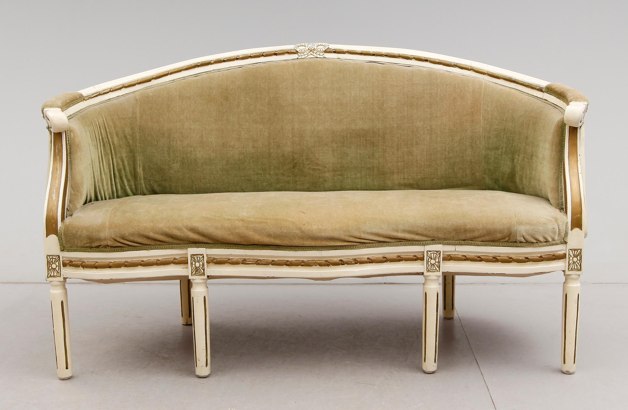 SOFFA, gustaviansk stil, 1900-talets första hälft.