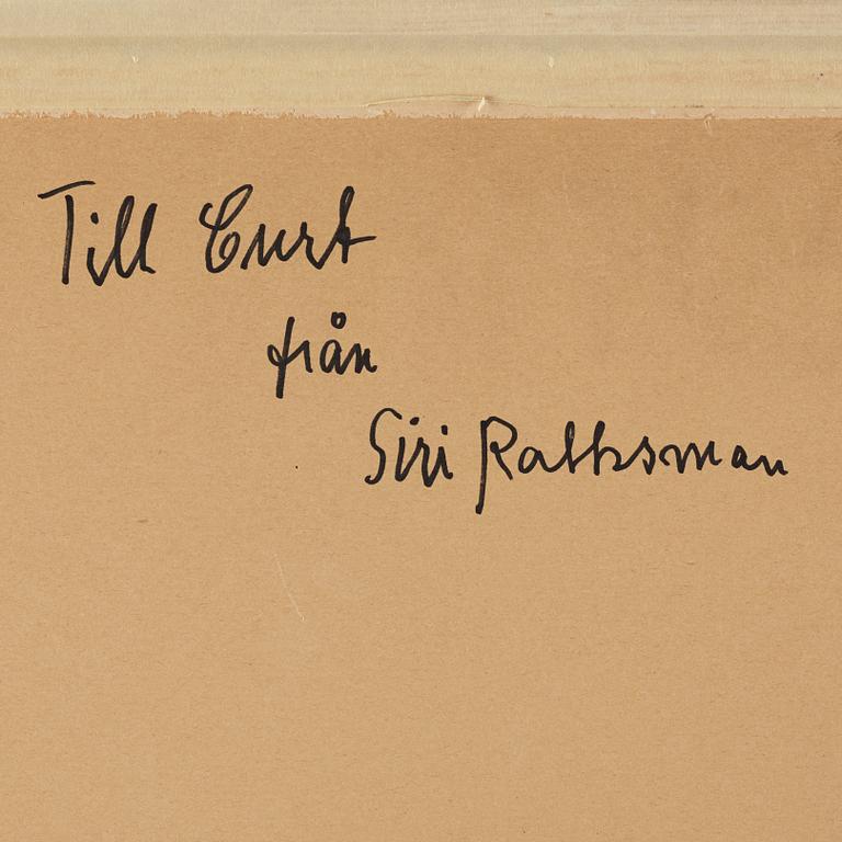 Siri Rathsman, blandteknik. Signerad och daterad 1951.