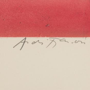 ANDRÉ FRANÇOIS, färgetsning. Signerad och numrerad 99/100.