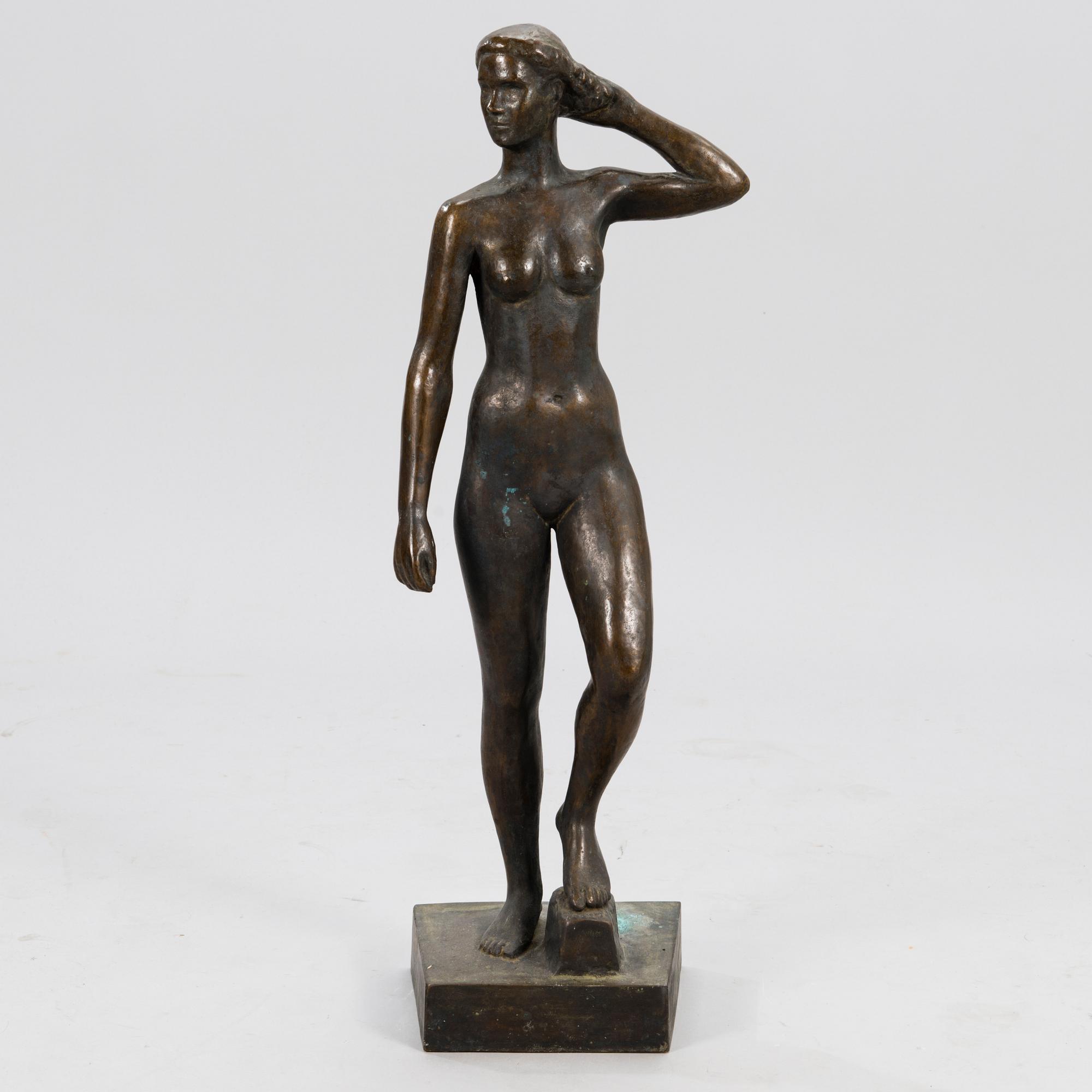 VILJO SAVIKURKI, sculpture, bronze, signed and dated -57.