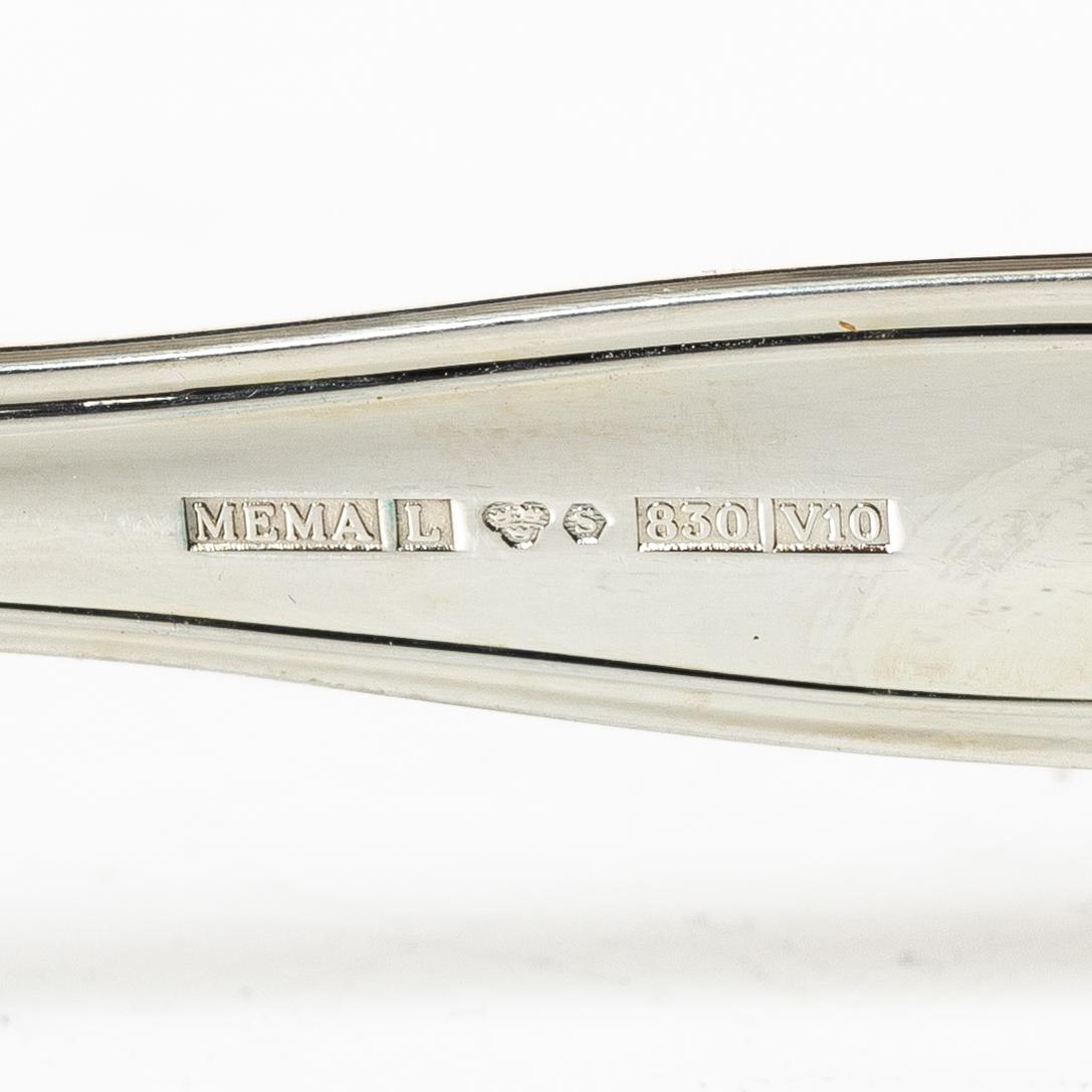 A 36-piece silver flat ware set, 'Saachsisk', Mema, Sweden, 1994-95.