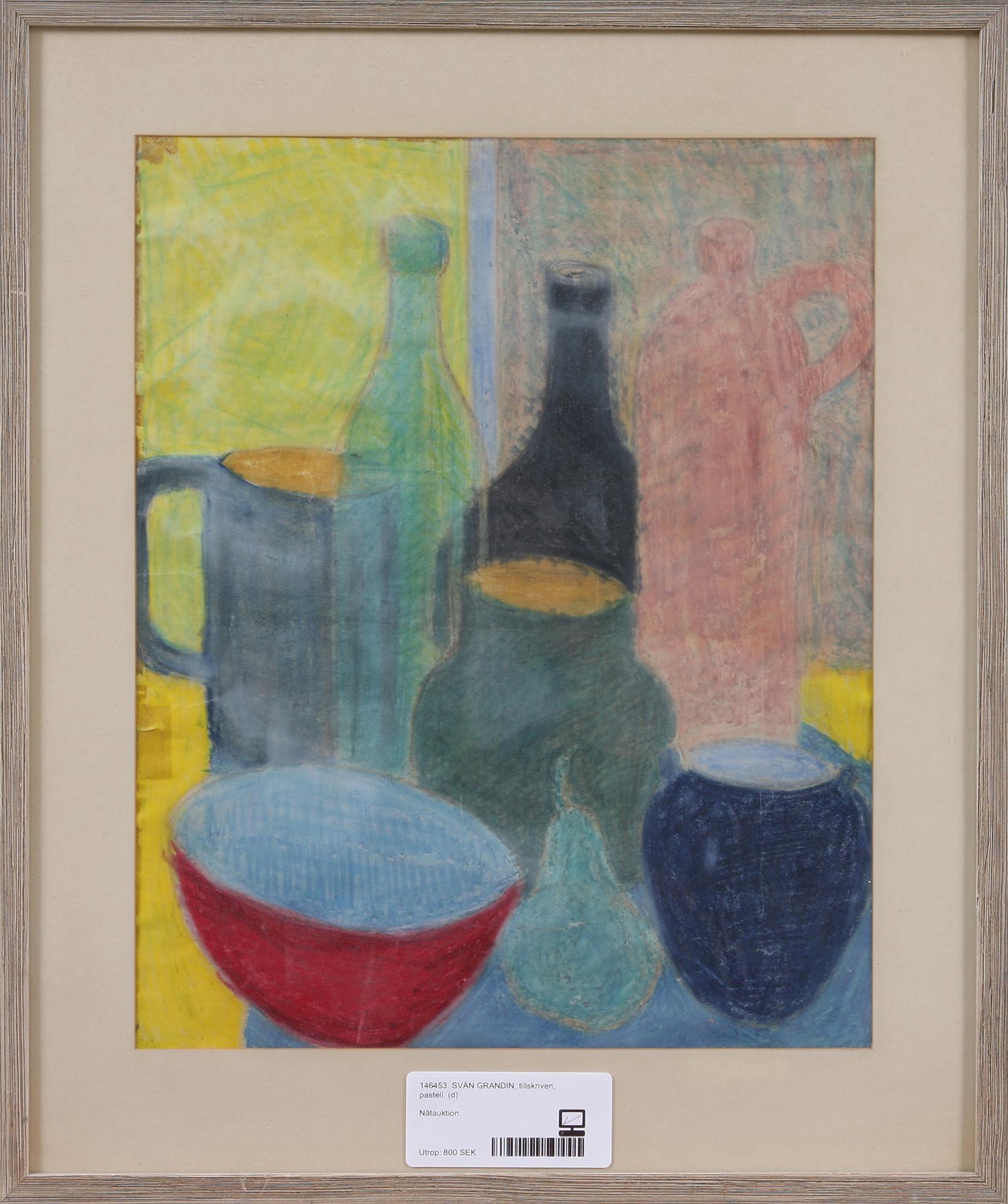 SVÄN GRANDIN, tillskriven, pastell.