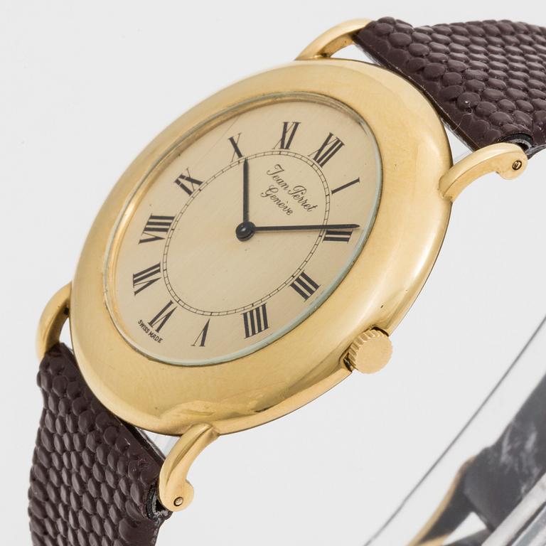 JEAN PERRET, Genève, wristwatch,  34,5 mm,