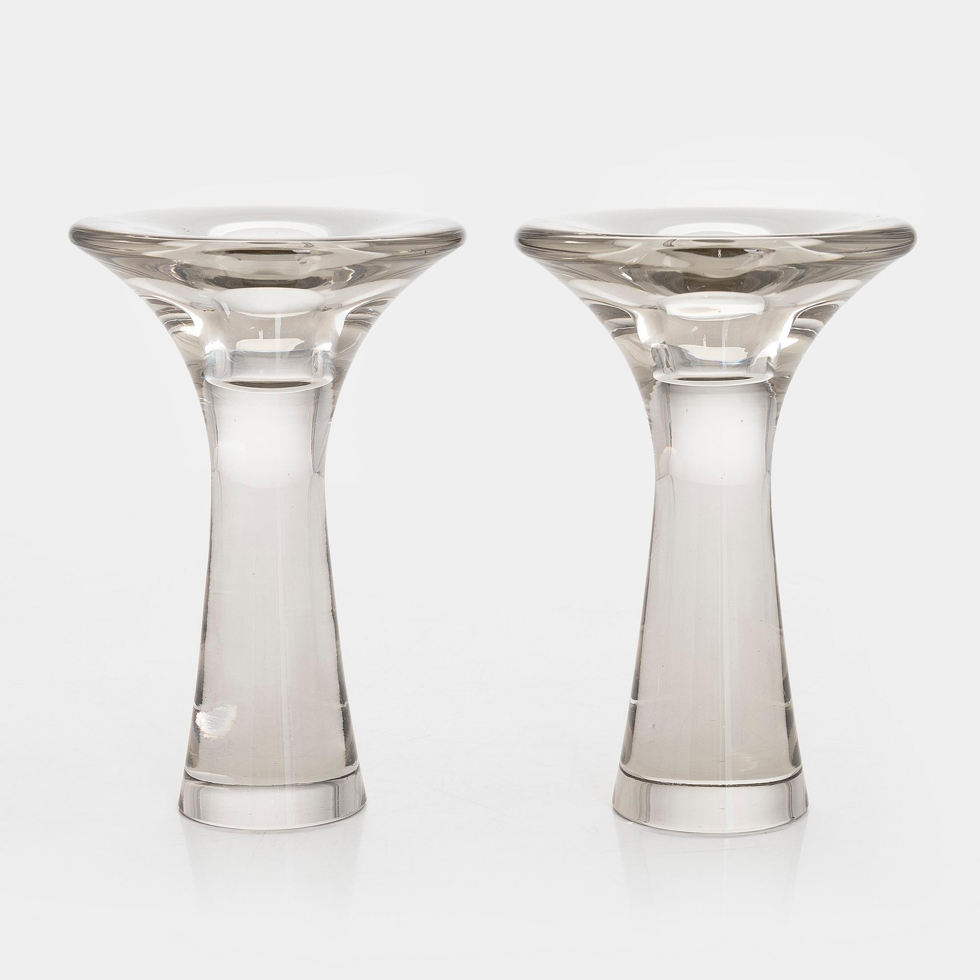 Tapio Wirkkala, A pair of candlesticks signed Tapio Wirkkala - 3412. Iittala.