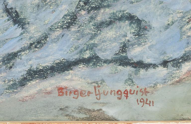 BIRGER LJUNGQUIST, blandteknik, signerad och daterad 1941.