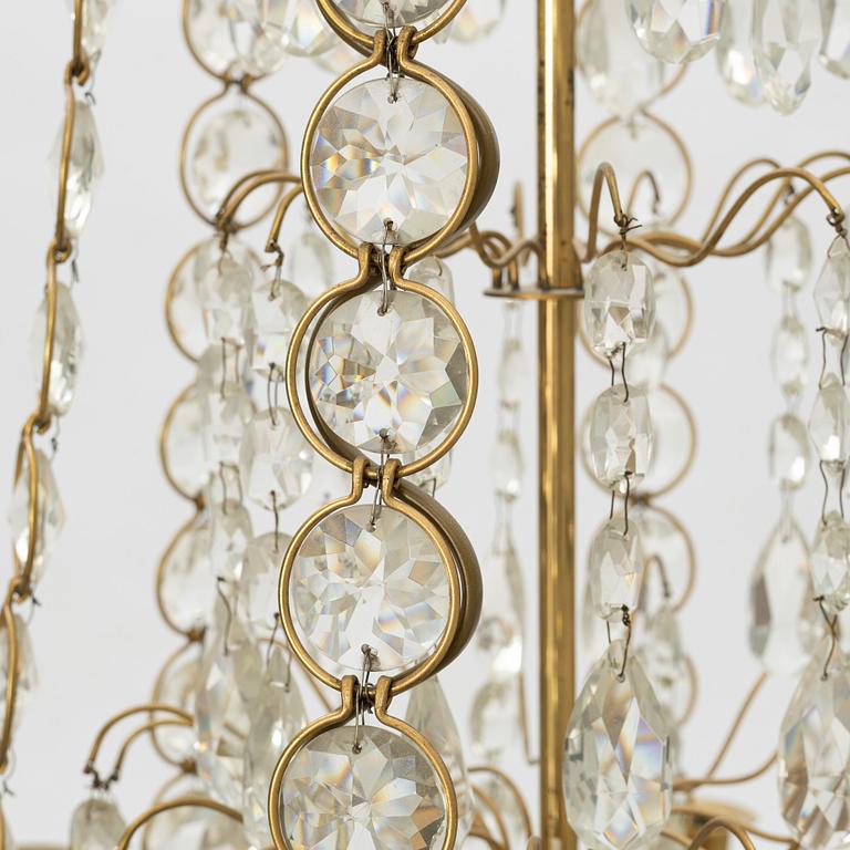 A Gustavian Style Chandelier, circa 1900, known as "Hagamodell".