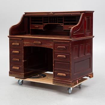 Skrivbord med rullklaff, Åtvidabergs Snickerifabrik, 1900-talets första hälft.