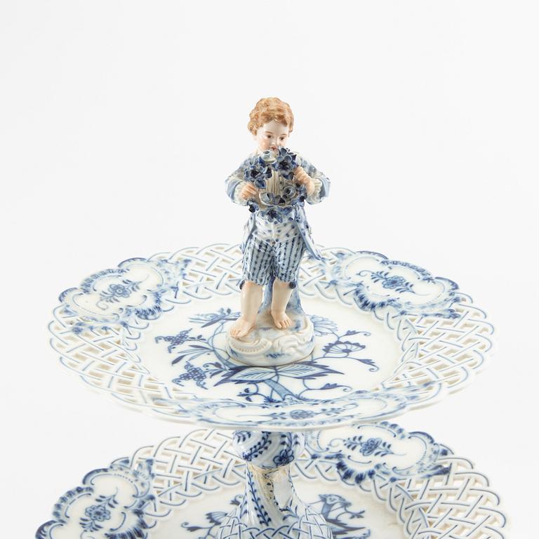 Étagère Meissen 1900-tal porslin.