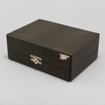 A sterling silver box, by K. Hattori & Co, Japan.