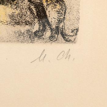 Marc Chagall, "Solomon on his throne", 56/100 from the suite "The Bible".