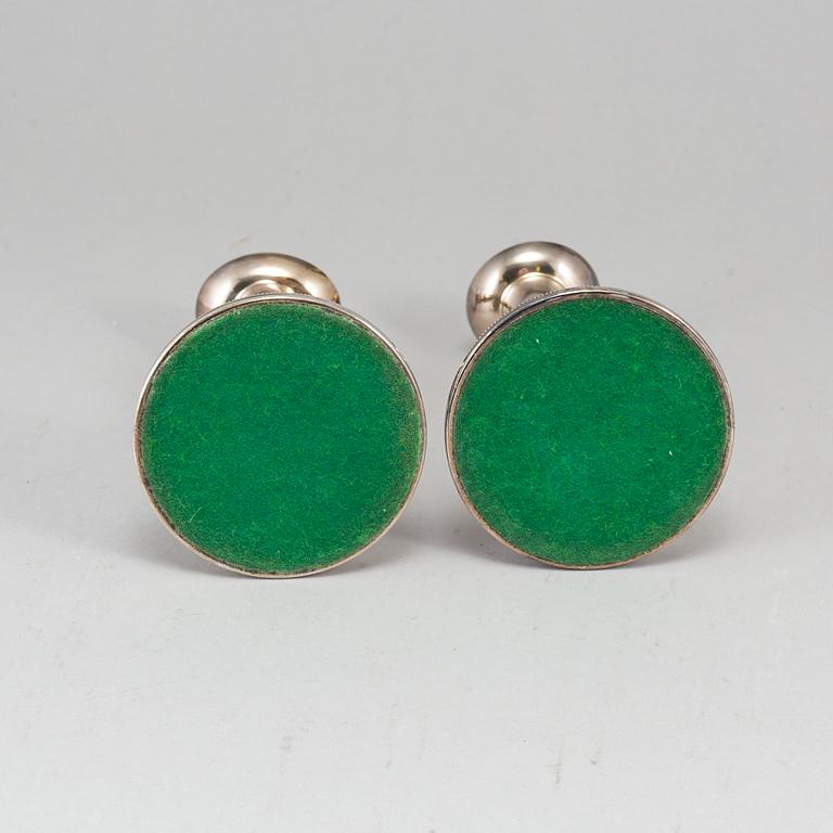 A pair of Swedish 20th century silver candlesticks, mark of Erik Löfman, Uppsala 1979.