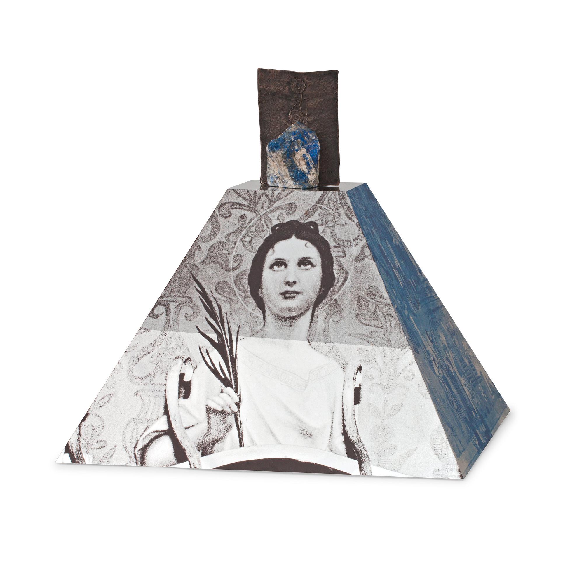 ROBERT RAUSCHENBERG, sign och dat -86 och numr 4/25. Multipel. Aluminium, screentryck, reliefpräglad silverplatta.