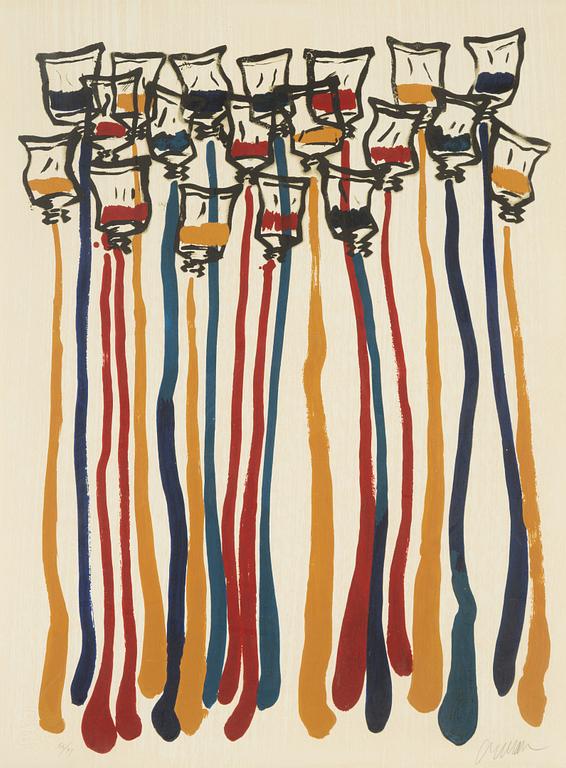 Arman, lithograph in colours, signed and numbered 66/99.