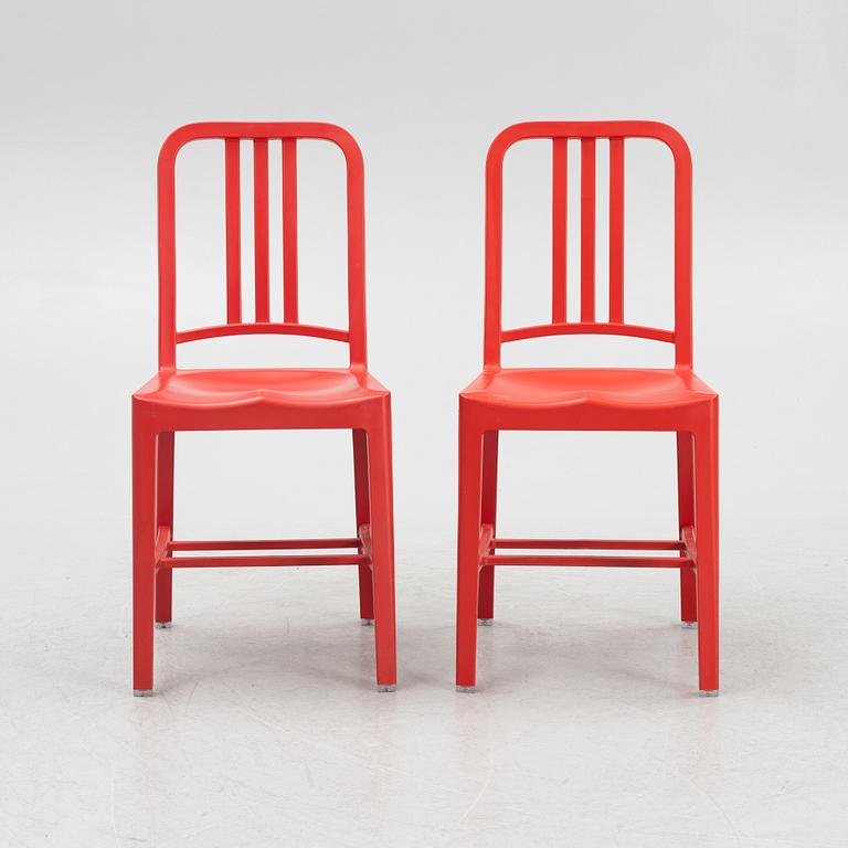 Stolar, 6 st, "111 Navy Chair", Emeco & Coca-Cola.