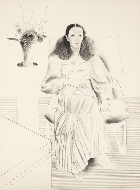 David Hockney, "Brooke Hopper".