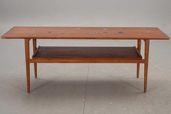 SOFFBORD, teak, troligen Danmark, 1960-tal.