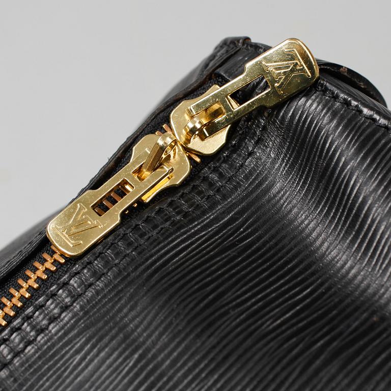 VÄSKA, "Keepall 55 Epi Black", Louis Vuitton,