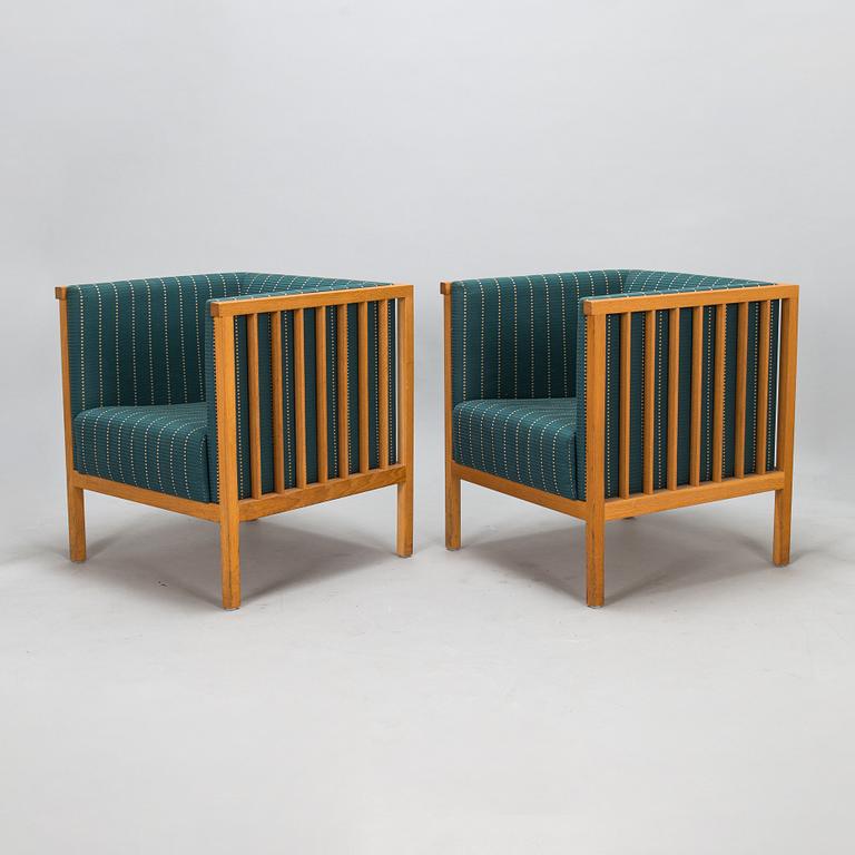 Åke Axelsson, a pair of 'Neptunus' armchairs, Galleri Stolen, Sweden.