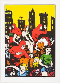 Carl Johan De Geer, färglitografi, signerad 15/190.