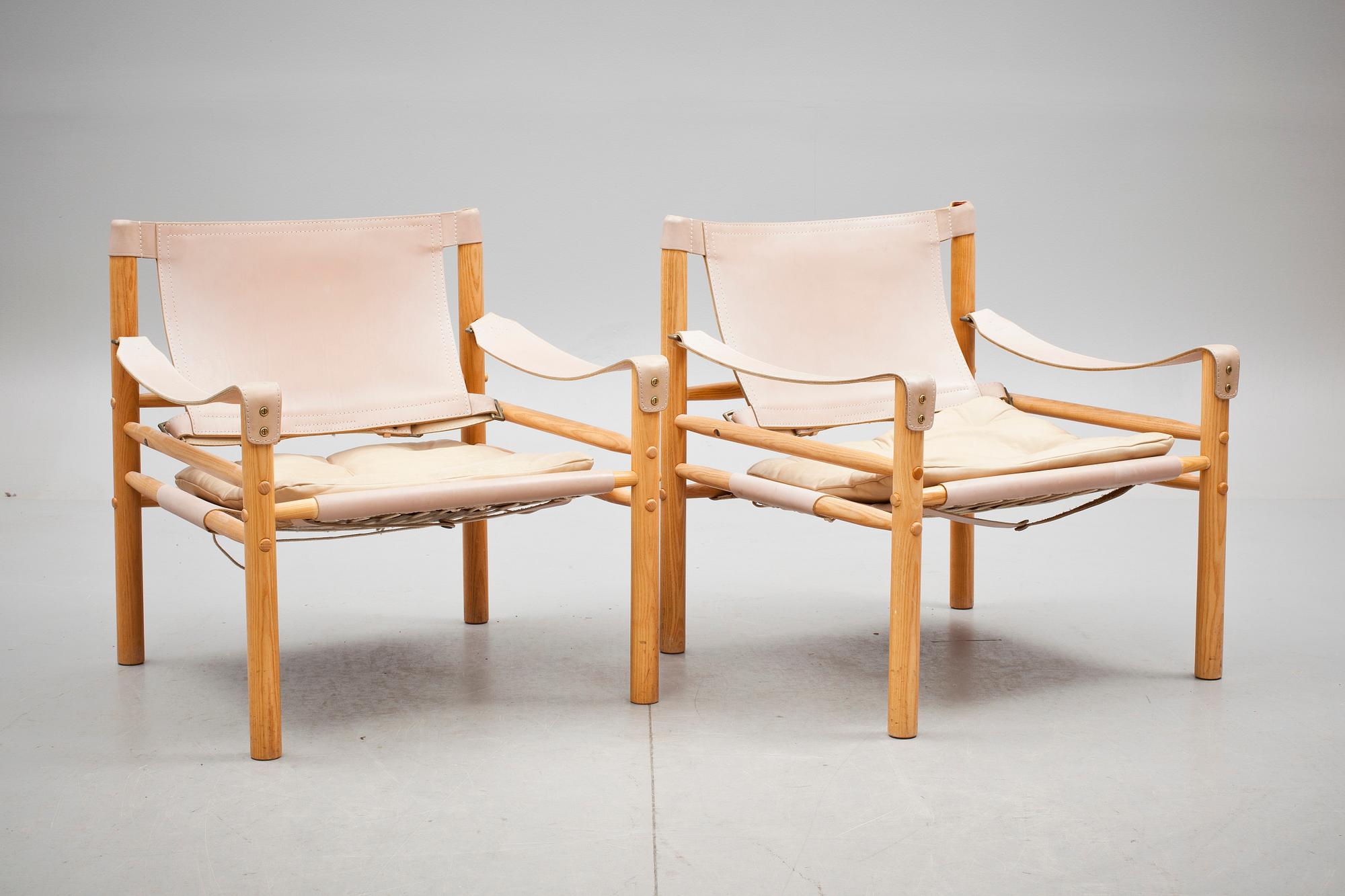 FÅTÖLJER, ett par, "Sirocco", Arne Norell.