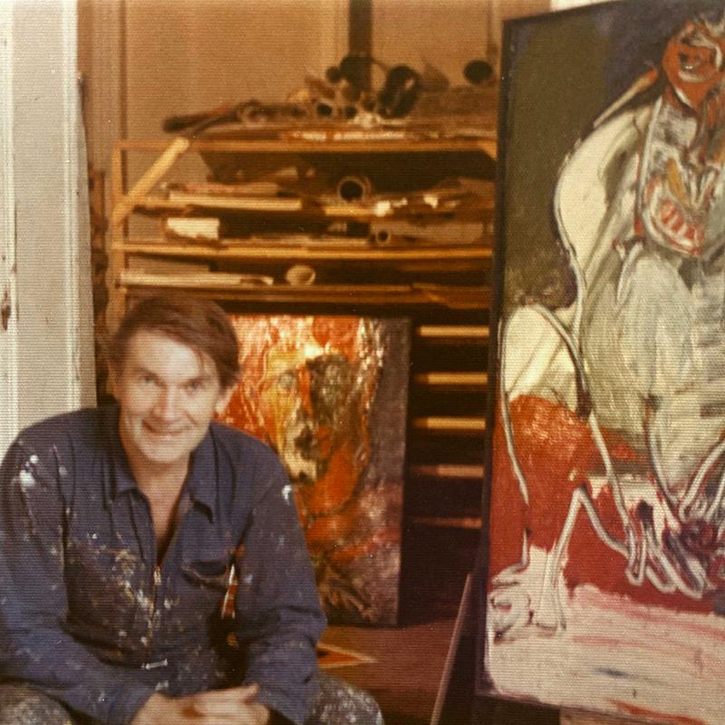 Bengt Lindström in his studio.