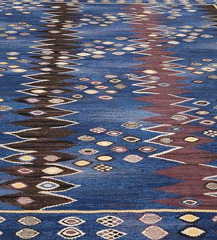 Barbro Nilsson, A CARPET, "Snäckorna", tapestry weave, ca 276,5 x 198 cm, signed AB MMF BN.