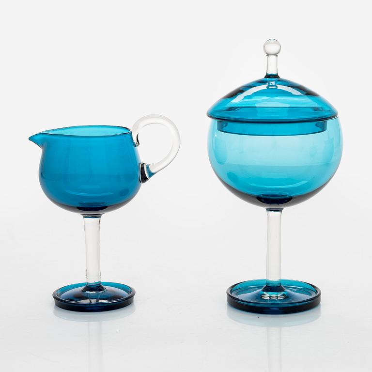 Nanny Still, a 5-piece 'Harlequin' glassware for Riihimäen Lasi Oy.