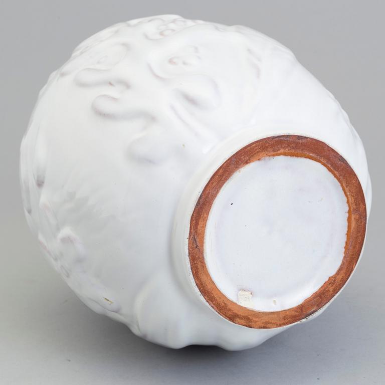 A earthenware vase by Anna-Lisa Thomson for Upsala Ekeby, around the mid 20th century.