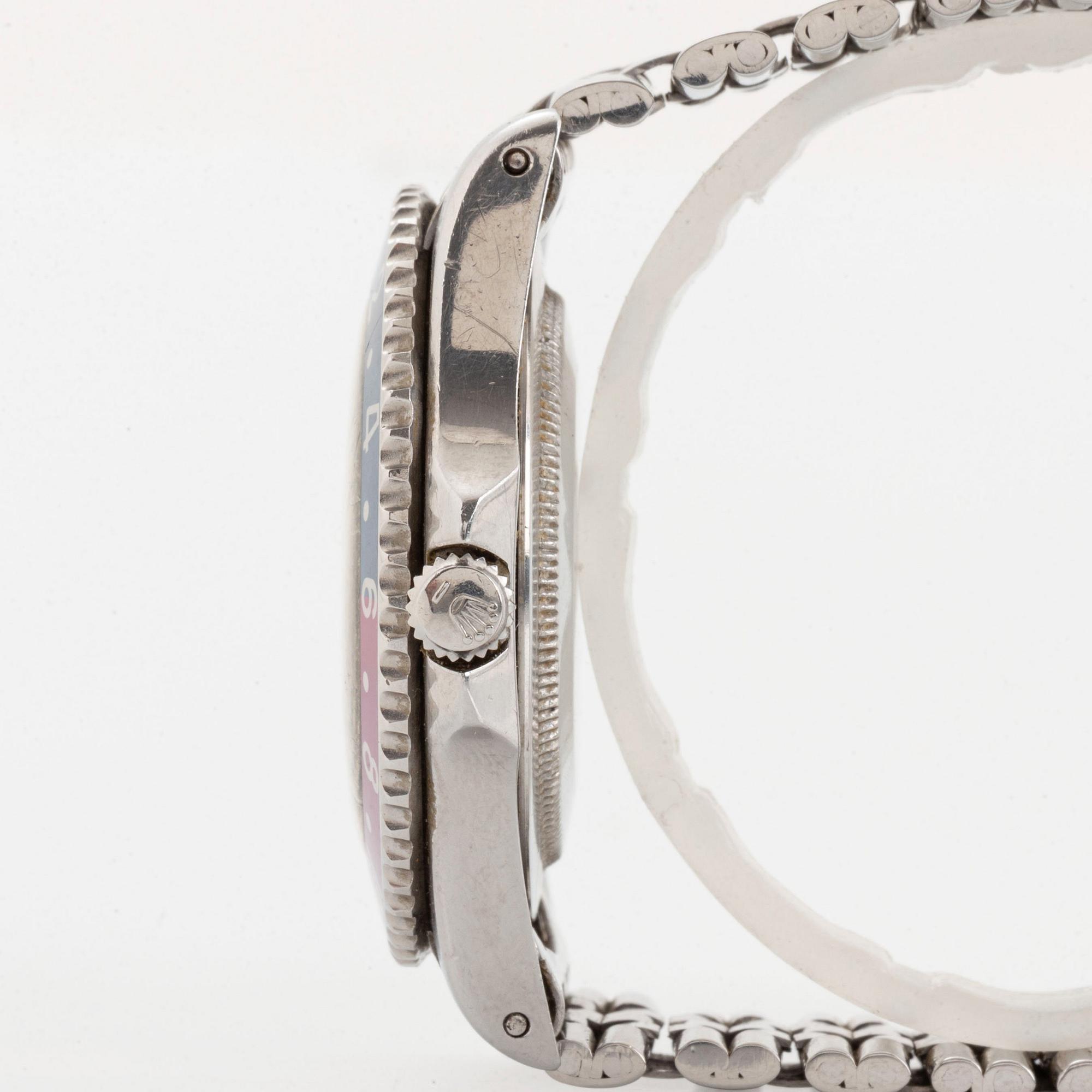 Rolex, GMT-Master, "Pointed Crown Guards, Fuchsia".