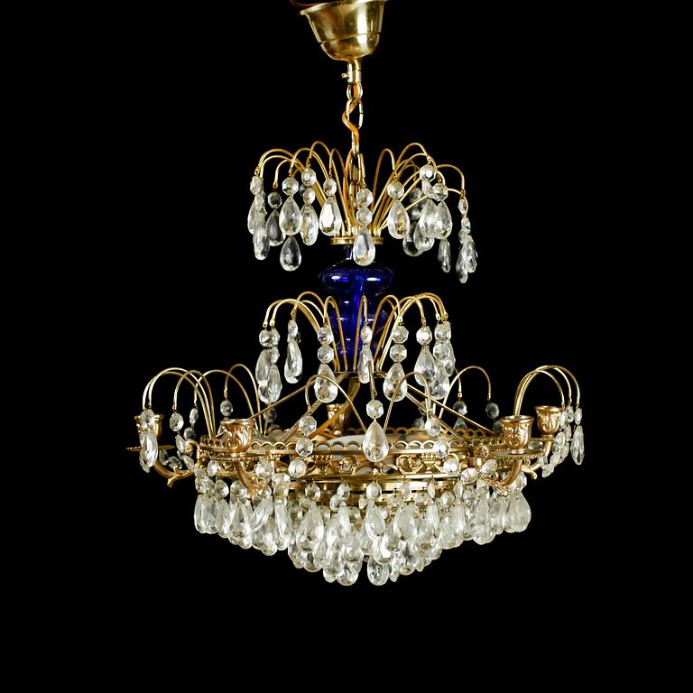 LJUSKRONA, empirestil, 1900-talets andra hälft, höjd ca 45 cm.