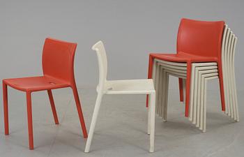 STOLAR, 8 st, "Air-Chair", Jasper Morrison, Italien, formgiven 1999.