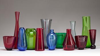 PARTI GLAS, 13 delar, bl a Monica Bratt, Reijmyre, 1900-tal.