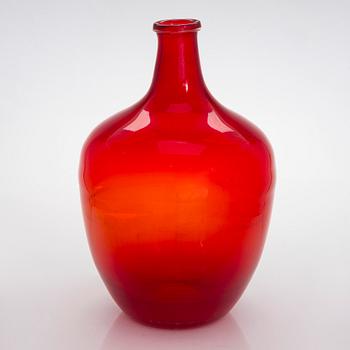 A mid-20th century bottle/floor vase for Riihimäen Lasi Oy.