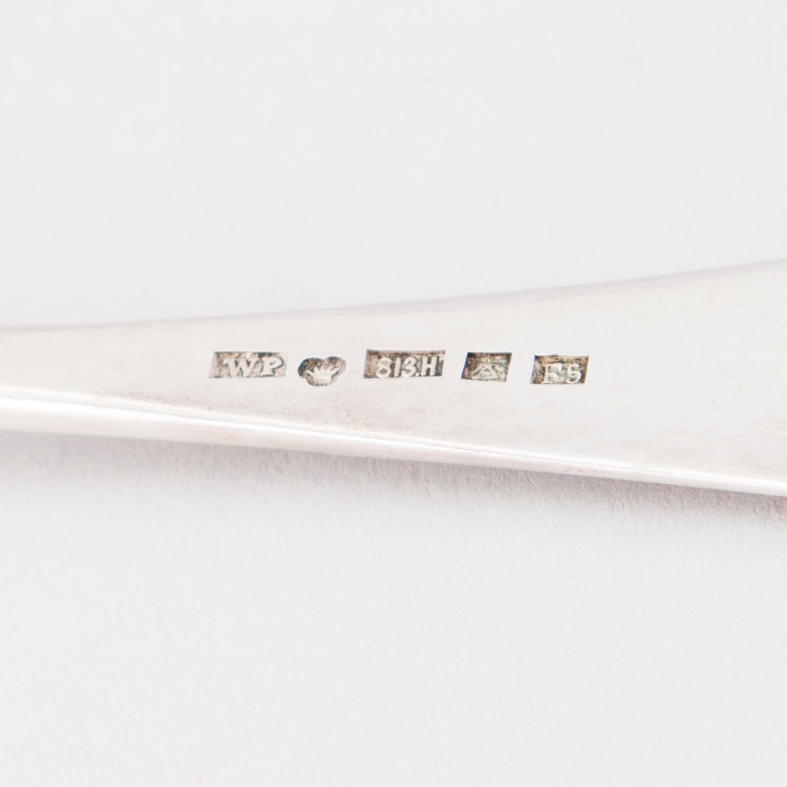 A 21-piece set of Finnish silver cutlery by Wilhelm Pettersson, Turku 1908-15.